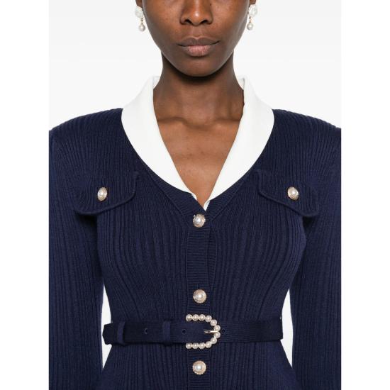 26FW 셀프 포트레이트 스웨터 PF26 131C N NAVY - SELF PORTRAIT