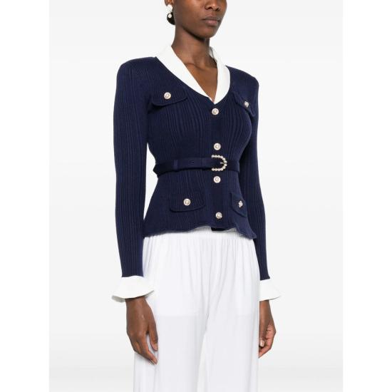 26FW 셀프 포트레이트 스웨터 PF26 131C N NAVY - SELF PORTRAIT