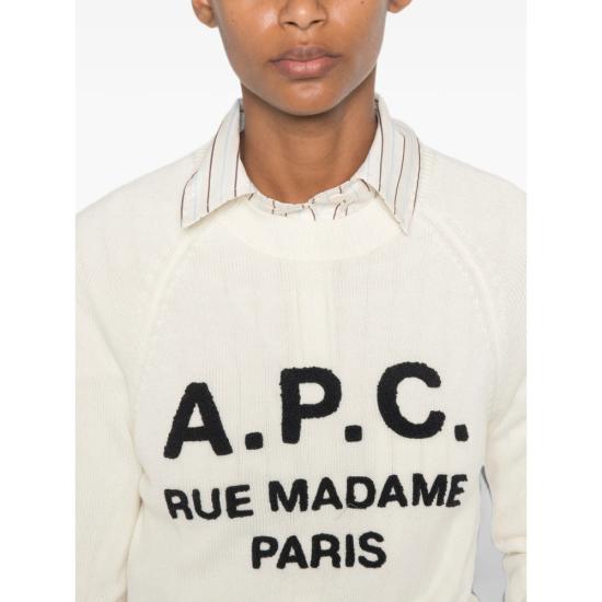 26FW 아페쎄 스웨터 WVAXU F23501 AAD WHITE - A.P.C.