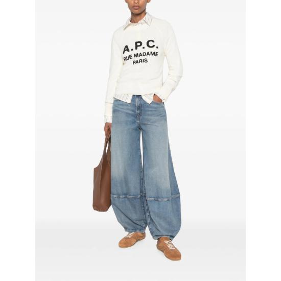 26FW 아페쎄 스웨터 WVAXU F23501 AAD WHITE - A.P.C.