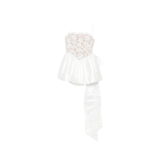 26FW 셀프 포트레이트 원피스 AW26 014S W WHITE