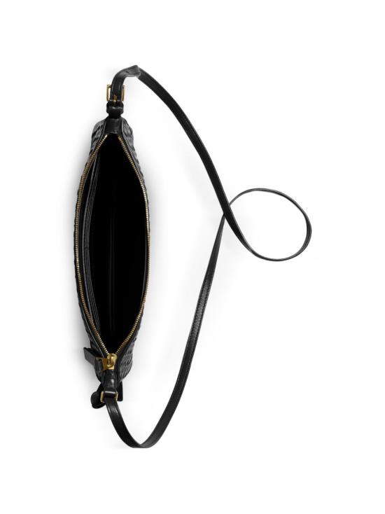 26FW 보테가베네타 인트레치아토 피콜로 미디움 파우치 876625 V0HW01007 BLACK - BOTTEGA VENETA