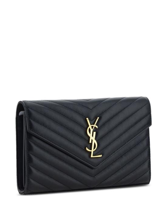 26FW 생로랑 레더 카산드라 체인 월렛 377828 AAA441000 BLACK - SAINT LAURENT