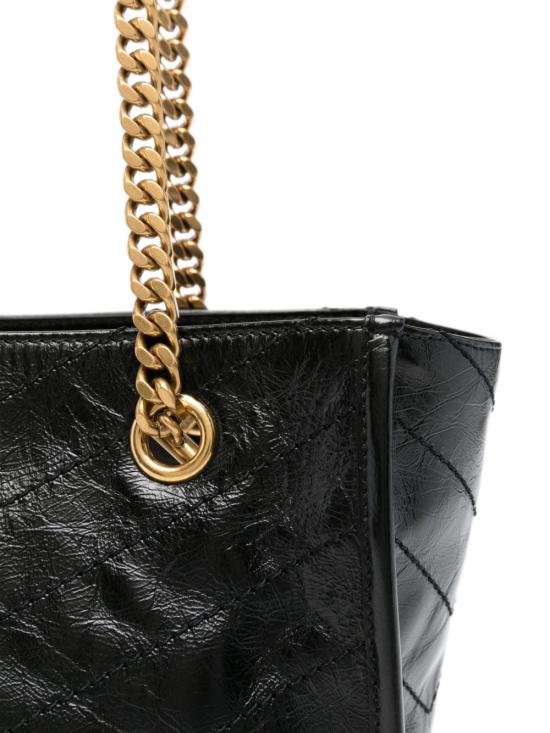 26FW 생로랑 니키 스몰 쇼핑백 872680 0EN071000 BLACK - SAINT LAURENT