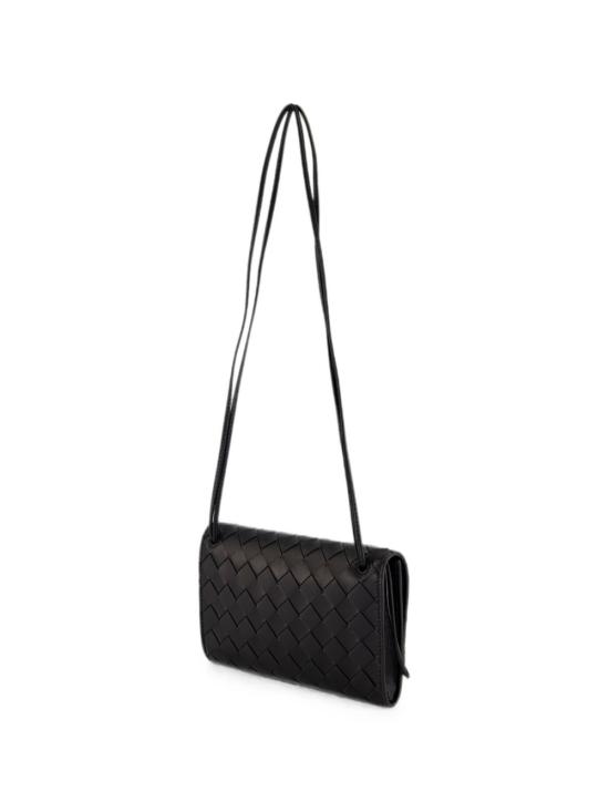 26FW 보테가베네타 안디아모 파우치 온 스트랩 836940 VCPP21019 BLACK - BOTTEGA VENETA