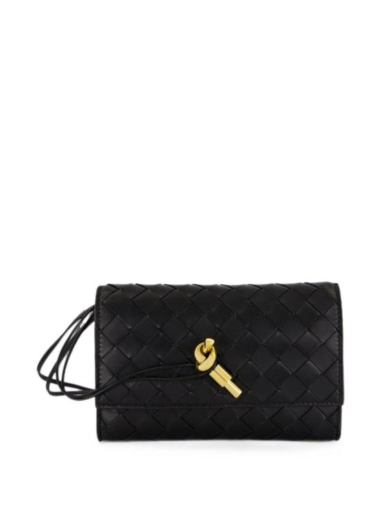 26FW 보테가베네타 안디아모 파우치 온 스트랩 836940 VCPP21019 BLACK - BOTTEGA VENETA