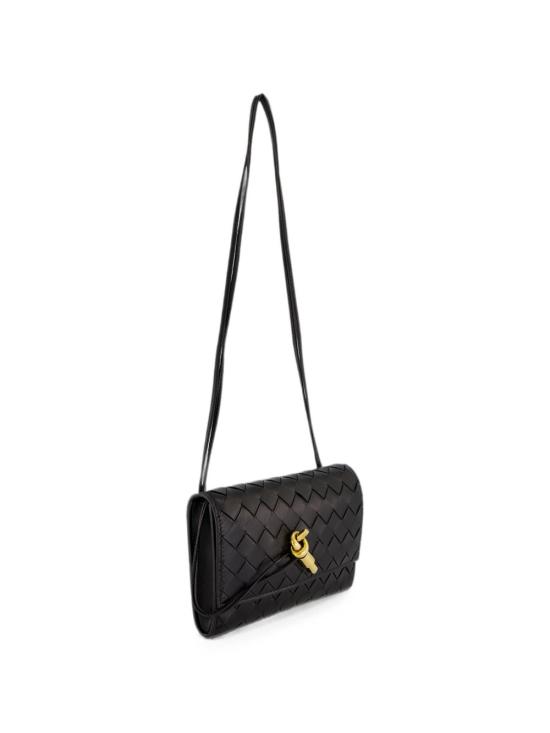 26FW 보테가베네타 안디아모 파우치 온 스트랩 836940 VCPP21019 BLACK - BOTTEGA VENETA