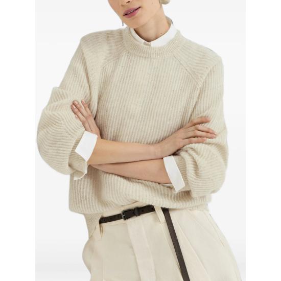 26FW 브루넬로 쿠치넬리 스웨터 MPG737800 C9179 BEIGE - BRUNELLO CUCINELLI
