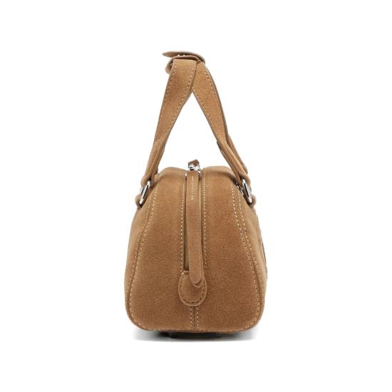 26FW 디젤 1DR 돔 스웨이드 미니 볼링백 X10720 P9026 T2169 BROWN - DIESEL