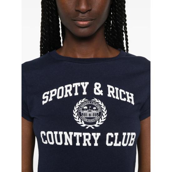 26FW 스포티앤리치 폴로 티셔츠 TO11176218BL DNAVY - SPORTY & RICH