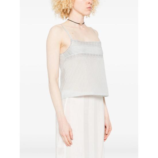 26SS 로우클래식 민소매 티셔츠 LW265BL07 STRIP WHITE - LOW CLASSIC