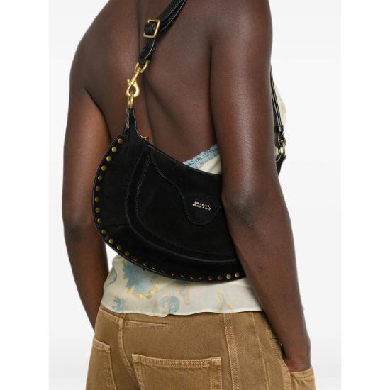 26FW 이자벨마랑 오스칸 문 스터드 숄더백 A3C32M PP0511FA 01BK BLACK - ISABEL MARANT