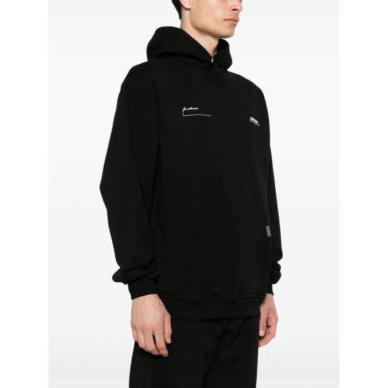26SS 리프레젠트 후드 티셔츠 MLM4270 001 BLACK - REPRESENT
