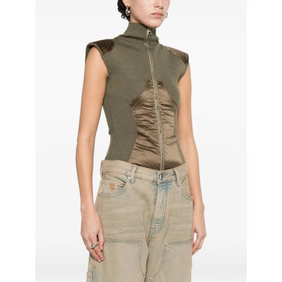 26SS 장 폴 고티에 바디수트 티셔츠 PO040 K024 41 GREEN - JEAN PAUL GAULTIER
