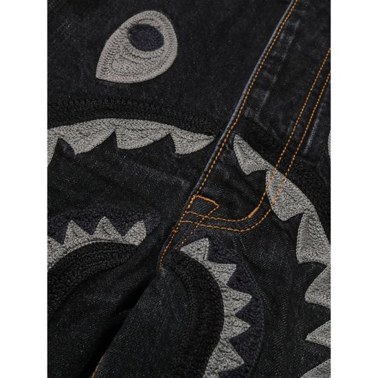 26SS 베이프 데님 팬츠 001DPM301302M INDIG BLACK - BAPE