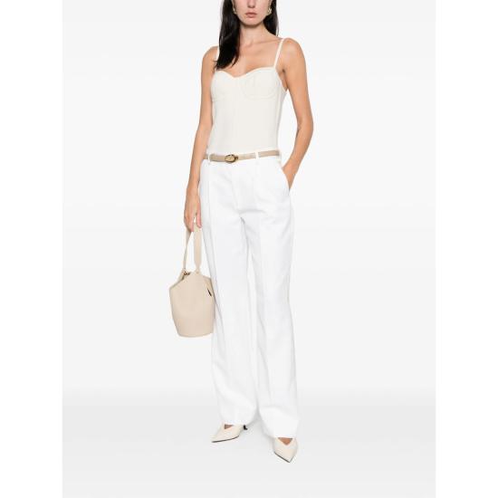 26SS 빅토리아 베컴 팬츠 1126WTR006913B IVORY WHITE - VICTORIA BECKHAM