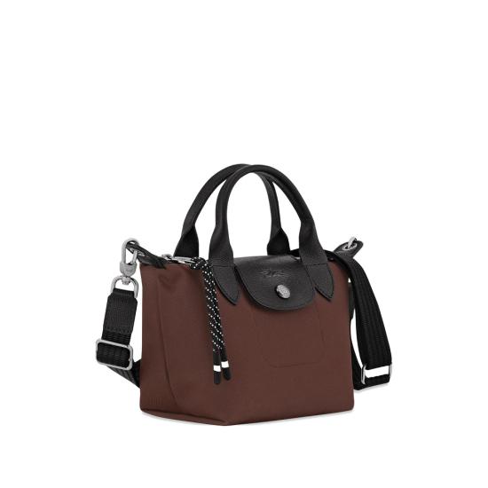 26FW 롱샴 르 플리아쥬 에너지 탑 핸들백 XS L1500HSR 742 BROWN - LONGCHAMP