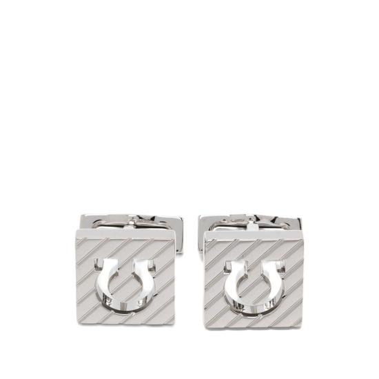 26FW 살바토레 페라가모 커프스 링크/타이 홀더 770411 0795906 PALLA SILVER