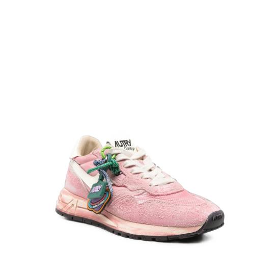 26FW 오트리 릴윈드 나일론 스웨이드 스니커즈 WVLW YG07 PINK - AUTRY