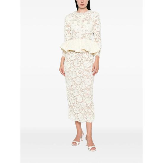 26FW 셀프 포트레이트 원피스 AW26 050M Y YELLO WHITE - SELF PORTRAIT