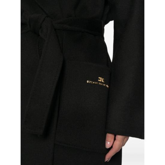 26FW 엘리자베타프랜치 코트 CP01D66E2 110 BLACK - ELISABETTA FRANCHI
