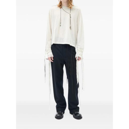 26FW 앤 드뮐미스터 스트레이트 팬츠 B0010304 FA207 099 BLACK - ANN DEMEULEMEESTER
