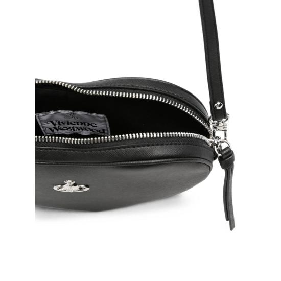 26FW 비비안웨스트우드 벨라 하트 크로스백 5801000OW S0021 N401 BLACK - VIVIENNE WESTWOOD