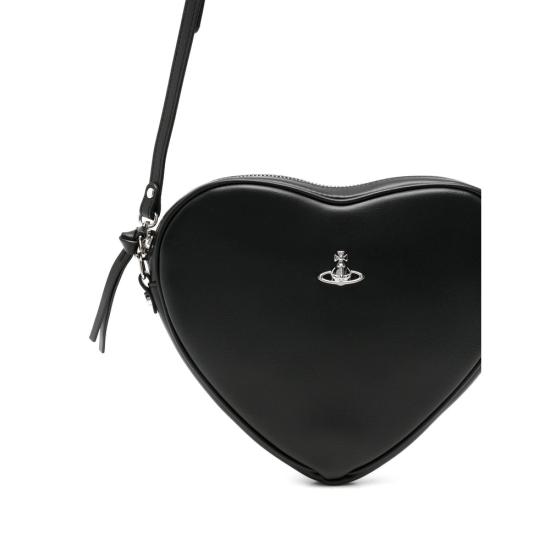 26FW 비비안웨스트우드 벨라 하트 크로스백 5801000OW S0026 N401 BLACK - VIVIENNE WESTWOOD