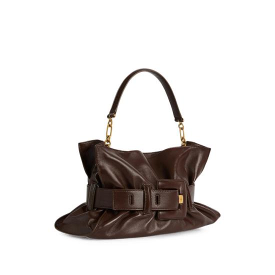 26FW 발망 숄더백 HN0KK990 LSWB 8DJ BROWN - BALMAIN