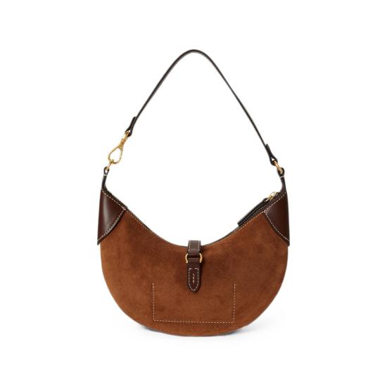 26FW 랄프 로렌 숄더백 428929801015 TOBLK BROWN - RALPH LAUREN