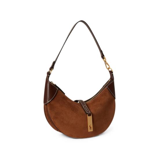 26FW 랄프 로렌 숄더백 428929801015 TOBLK BROWN - RALPH LAUREN