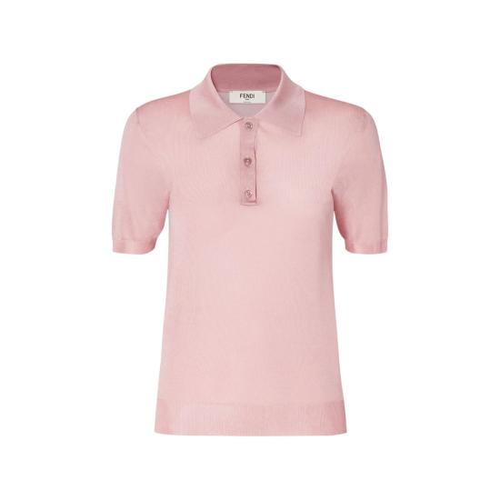 26SS 펜디 폴로 티셔츠 AW4V FZXE82 F1W0S PINK
