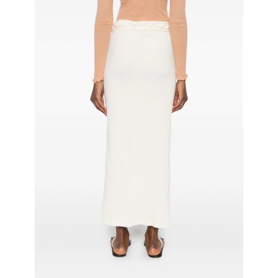 26SS 베이스레인지 스커트 SKBR RIB BRIG OFFWH WHITE - BASERANGE