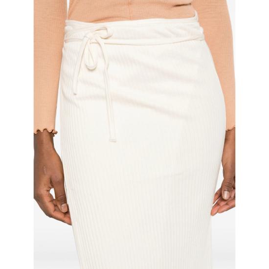 26SS 베이스레인지 스커트 SKBR RIB BRIG OFFWH WHITE - BASERANGE