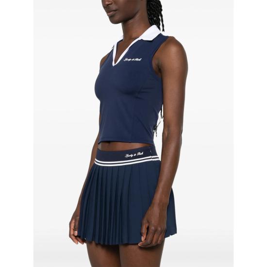 26FW 스포티앤리치 폴로 티셔츠 TO02475326BL DKNAW NAVY - SPORTY & RICH