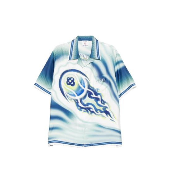 26SS 카사블랑카 셔츠 SP26 SH 003 06 FLATE BLUE