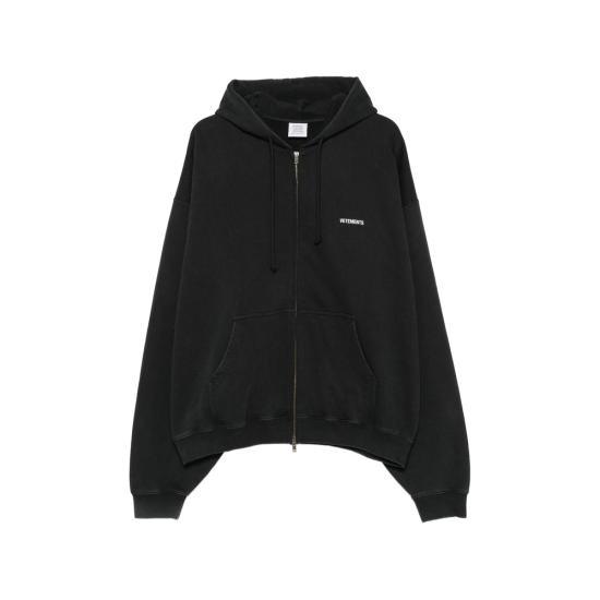 26FW 베트멍 후드 티셔츠 MH27ZU141B BKWHI BLACK