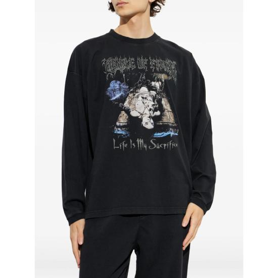 26FW 베트멍 탑 MH27LS206B BLACK - VETEMENTS