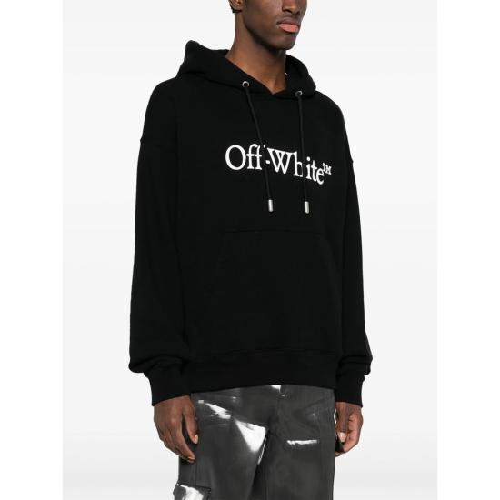 26SS 오프화이트 빅 부키시 스케이트 후드 티셔츠셔츠 OMBB085C99FL E012 1001 BLACK - OFF WHITE