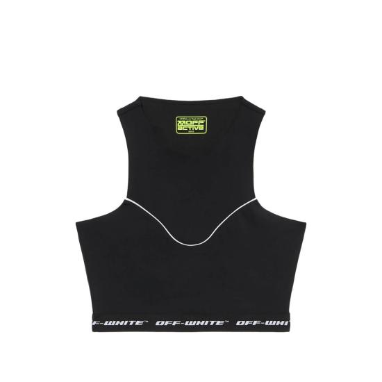 26SS 오프화이트 민소매 티셔츠 2VO05QS26JE R001 W003 BLACK