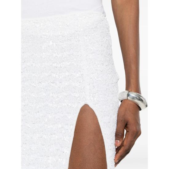 26SS 오세리 스커트 PSF235 SEQUINS PEARL WHITE - OSÉREE