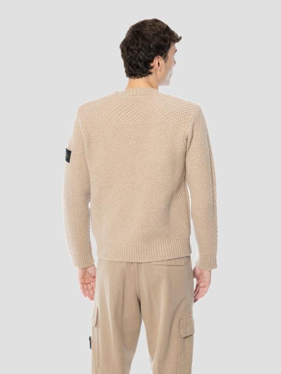 26FW 스톤 아일랜드 스웨터 라나 아 푼토 카네스트로 비스코토를 입은 Maglione Girocollo - STONE ISLAND