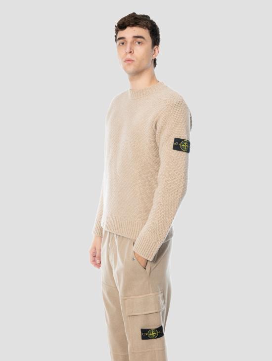 26FW 스톤 아일랜드 스웨터 라나 아 푼토 카네스트로 비스코토를 입은 Maglione Girocollo - STONE ISLAND