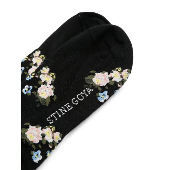 26FW 스티네 고야 양말 SGA047 2289 FLOWE BLACK - STINE GOYA
