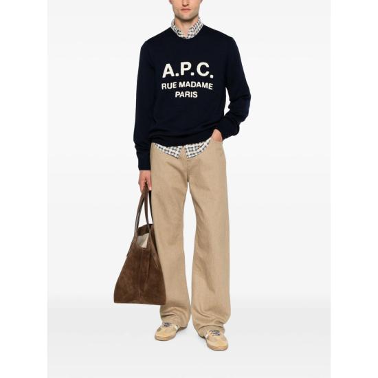 26FW 아페쎄 스웨터 WVAXU H23493 IAJ NAVY - A.P.C.
