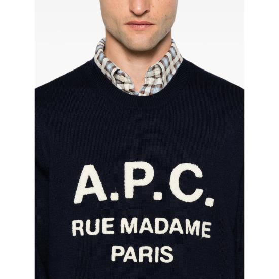 26FW 아페쎄 스웨터 WVAXU H23493 IAJ NAVY - A.P.C.