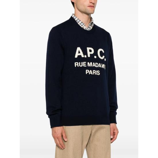 26FW 아페쎄 스웨터 WVAXU H23493 IAJ NAVY - A.P.C.