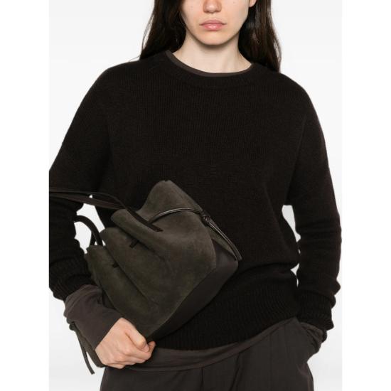 26FW 유제피 숄더백 OYSTER SHOULDE SUEDE GANAC BROWN - YUZEFI