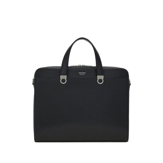 26FW 살바토레 페라가모 토트백 241806 0786555 NERO BLACK - SALVATORE FERRAGAMO