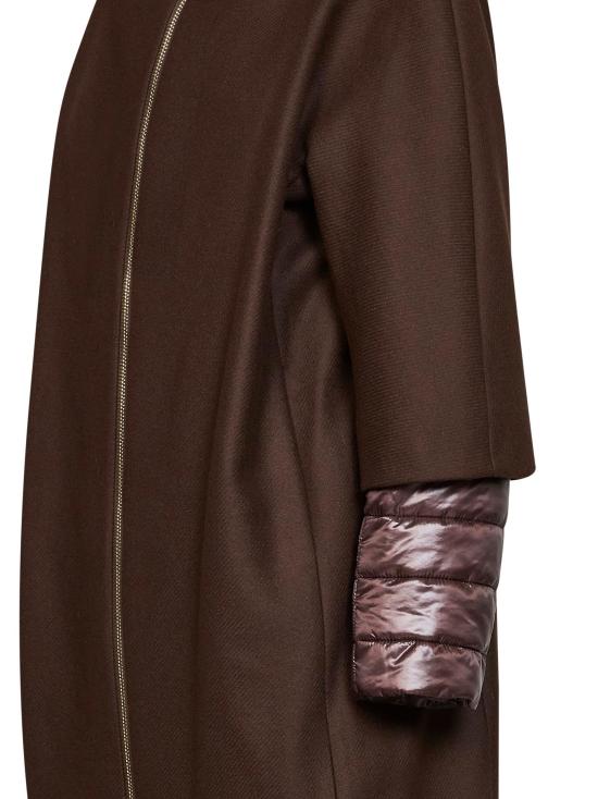 26FW 에르노 울트라라이트 나일론 버진 울 혼방 코트 CA000640D333448810 BROWN - HERNO